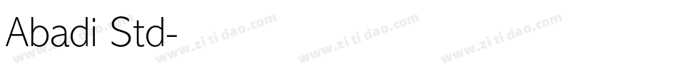 Abadi Std字体转换
